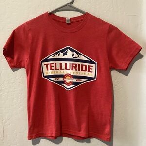 Red Telluride Baseball Festival T-Shirt